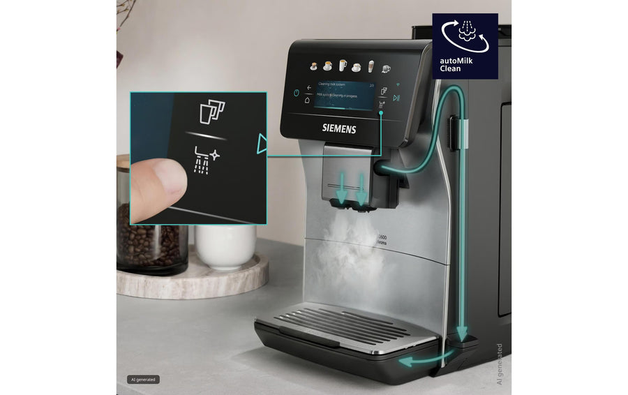 Siemens Kaffeevollautomat TP603E07 Schwarz, Silber