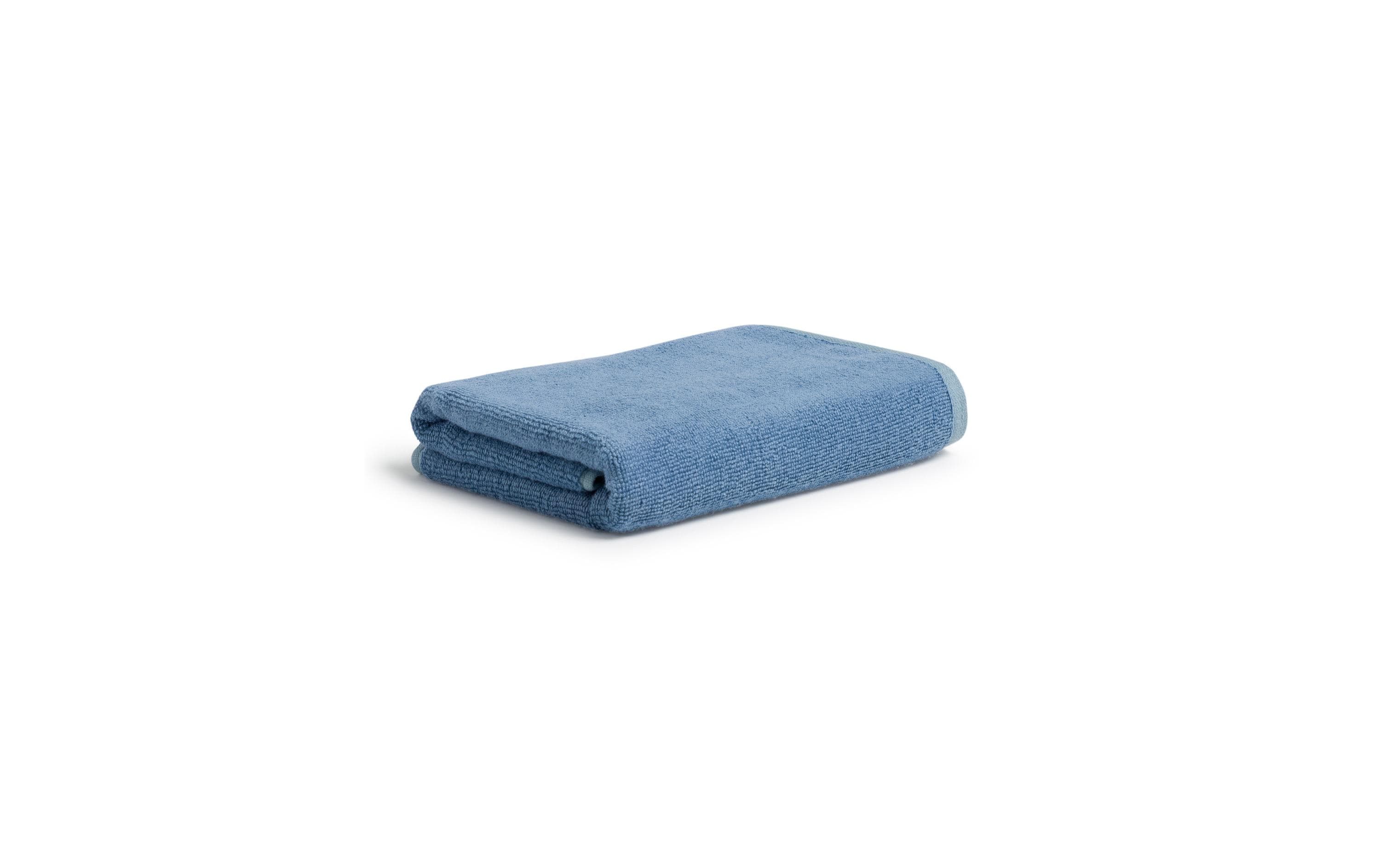 Möve Handtuch Soft Silence Uni 50 x 100 cm, Smoke/Blau