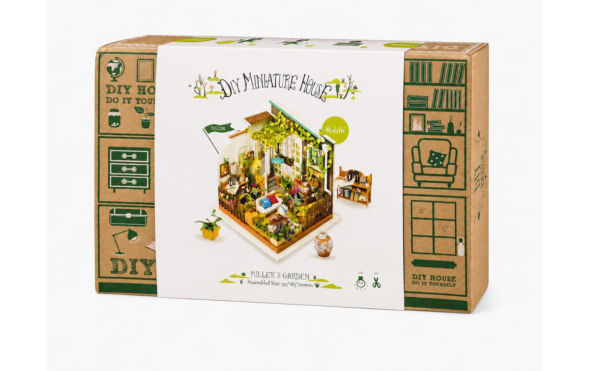Rolife Bausatz Miller's flower house Holzbausatz mit LED