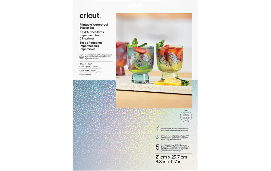 Cricut Sticker A4, 0 g/m², Mehrfarbig/Transparent - Foto 1