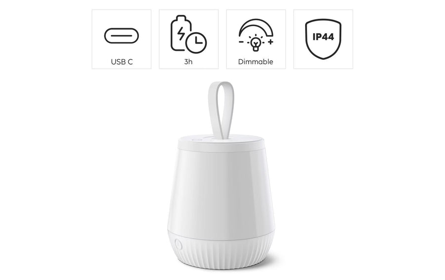 Hama Mobile LED dimmbar IP44 Weiss
