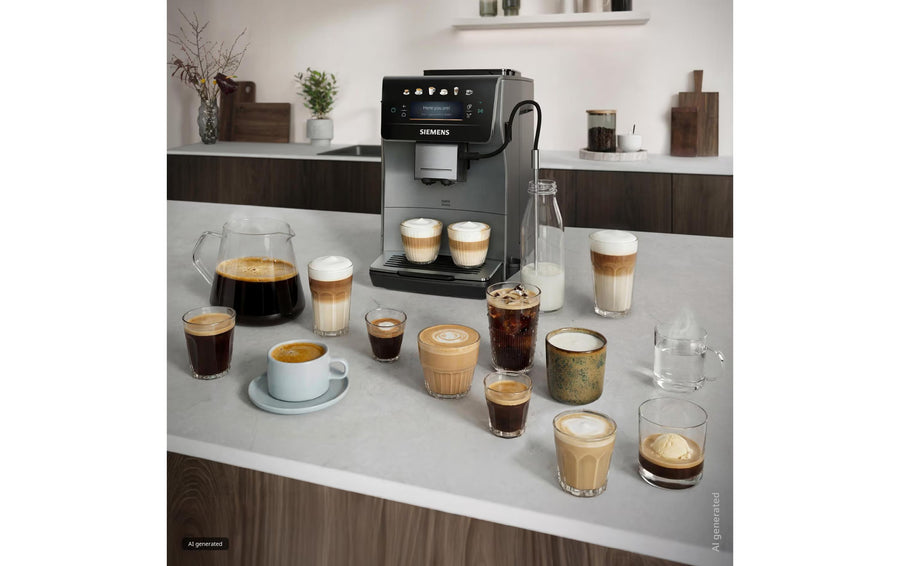 Siemens Kaffeevollautomat TP603E07 Schwarz, Silber
