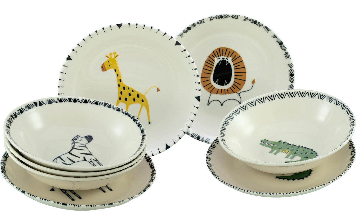 creaTable Safari 8-teilig Steinzeug Bunt