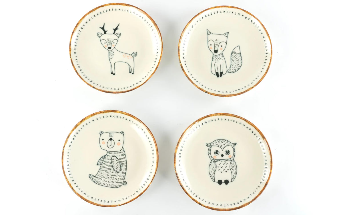creaTable Freunde des Waldes Steinzeug Mehrfarbig 21 cm
