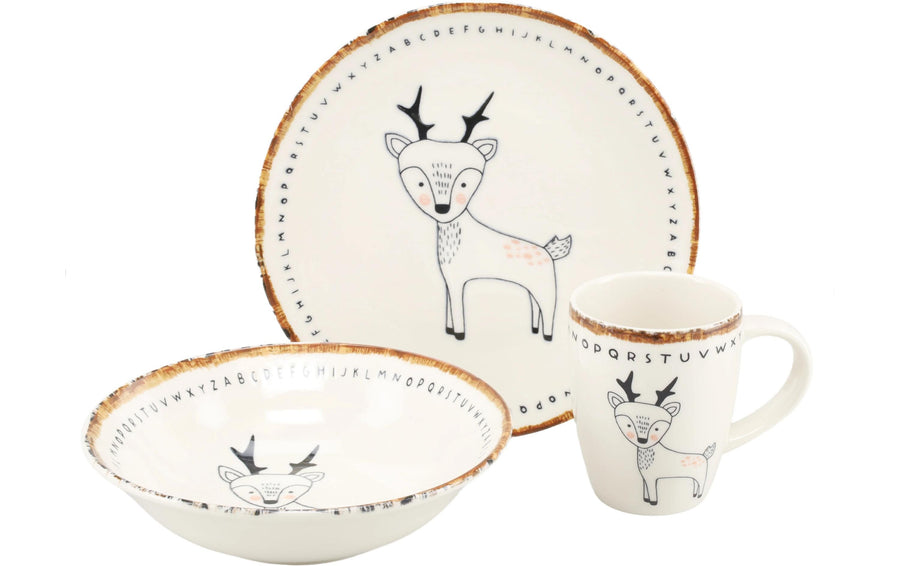 creaTable Freunde des Waldes Set Steinzeug