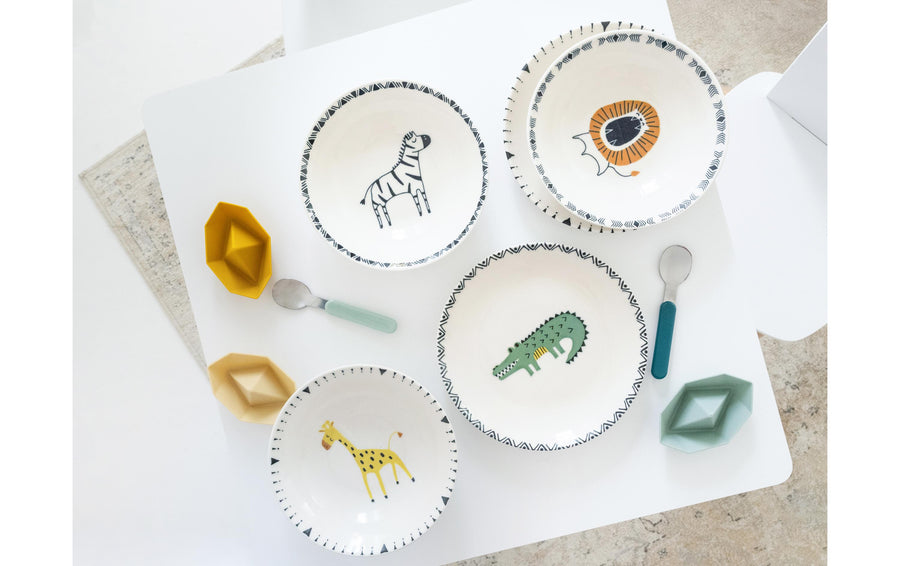 creaTable Safari 8-teilig Steinzeug Bunt