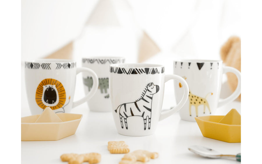 creaTable Safari Becher 4-tlg Bunt