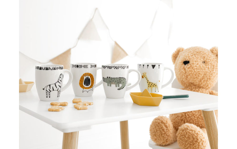 creaTable Safari Becher 4-tlg Bunt