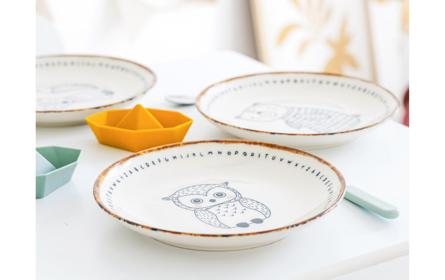 creaTable Freunde des Waldes Steinzeug Mehrfarbig 21 cm