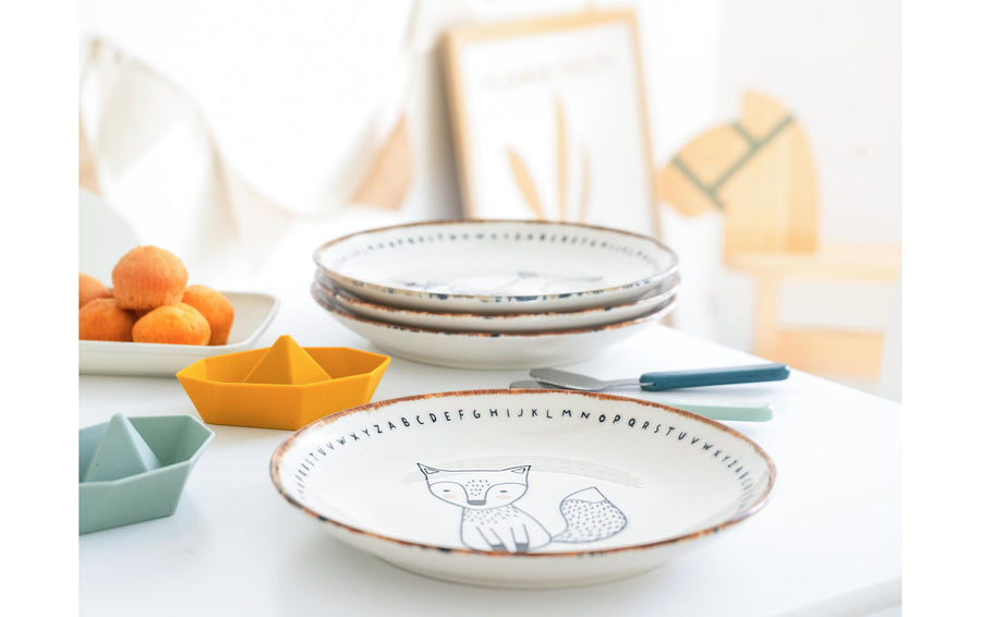 creaTable Freunde des Waldes Steinzeug Mehrfarbig 21 cm