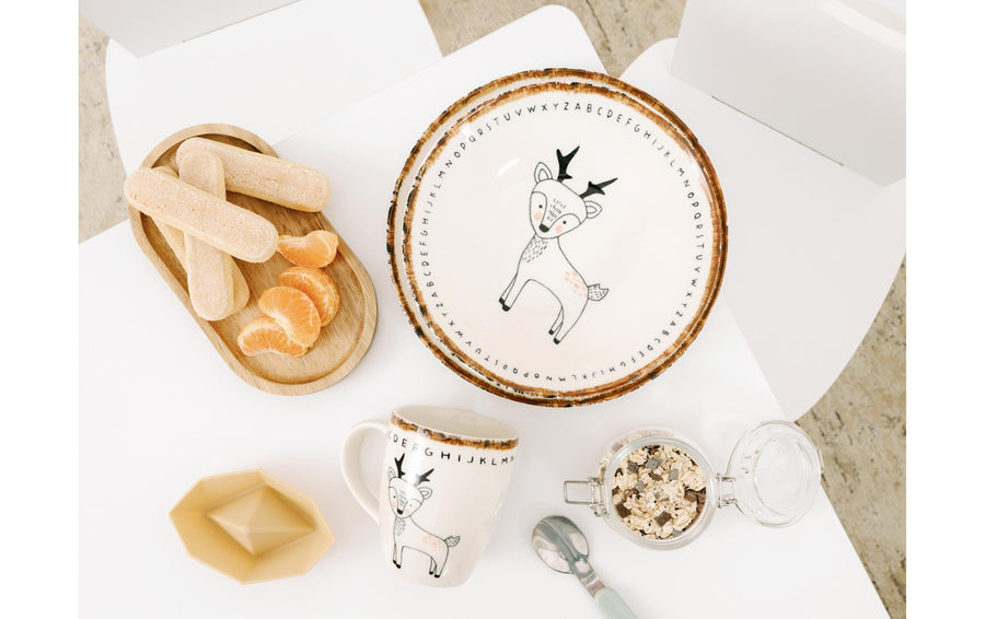 creaTable Freunde des Waldes Set Steinzeug