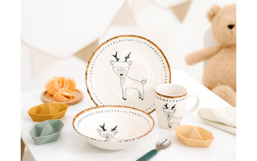 creaTable Freunde des Waldes Set Steinzeug