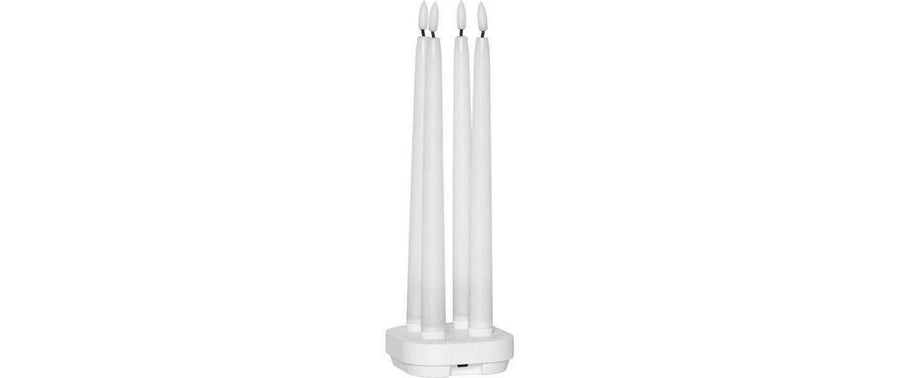 Star Trading LED Dinner Kerze Flamme Charge 4P Indoor, Weiss - Foto 5