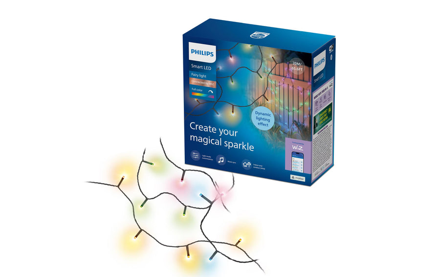 Philips Smart Lighting LED Lichterkette 20 m, Farbwechsel, Innen- und Aussenbereich