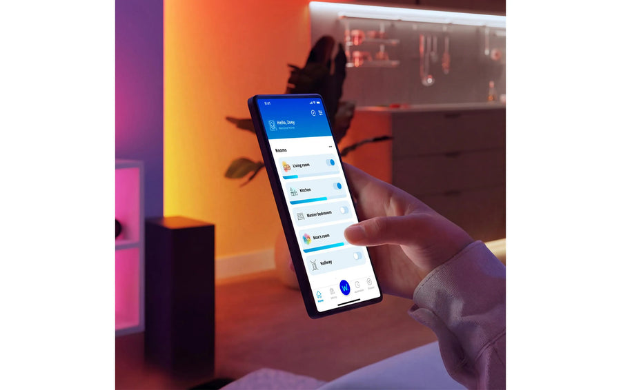 Philips Smart Lighting LED Lichterkette 20 m, Farbwechsel, Innen- und Aussenbereich