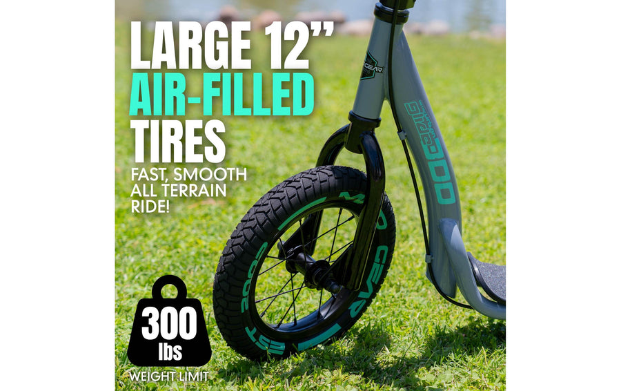 Madd Gear Metro Urban Glide 300 Stahl Grau Teal