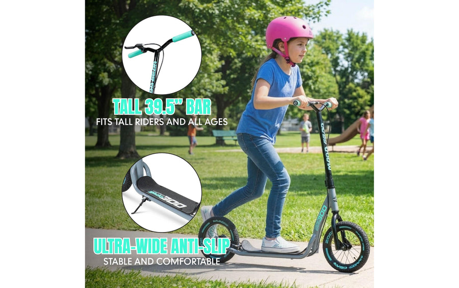 Madd Gear Metro Urban Glide 300 Stahl Grau Teal