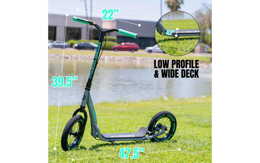 Madd Gear Metro Urban Glide 300 Stahl Grau Teal