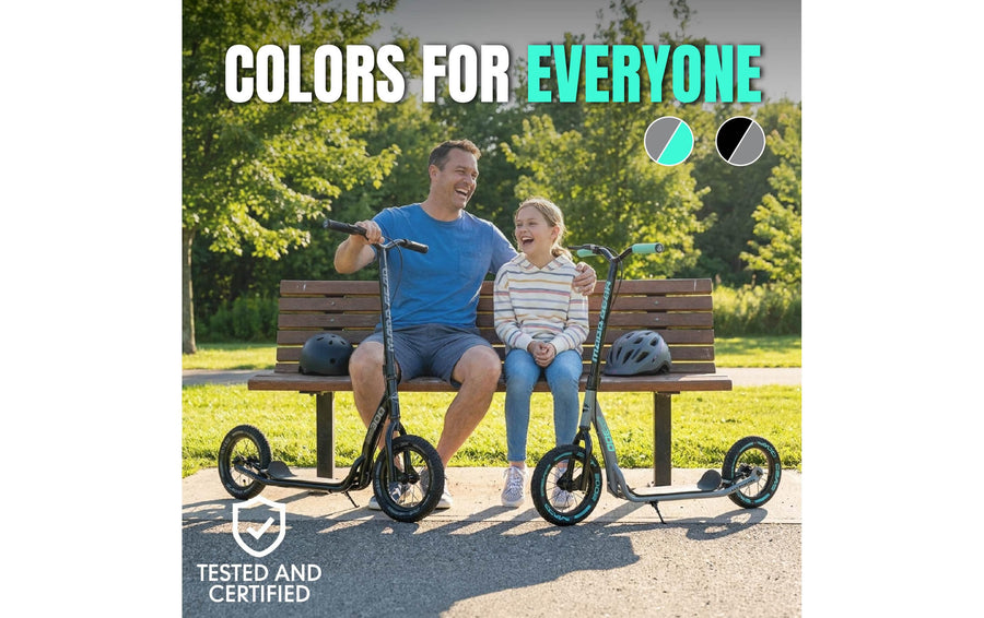 Madd Gear Metro Urban Glide 300 Stahl Grau Teal