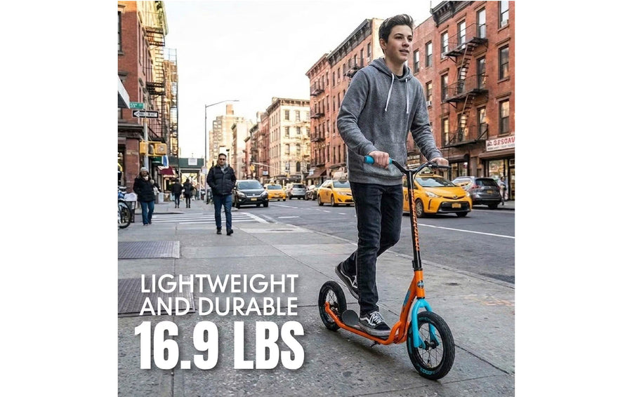 Madd Gear Metro Urban Glide 300 mit Lufträdern Stahl Orange Blau