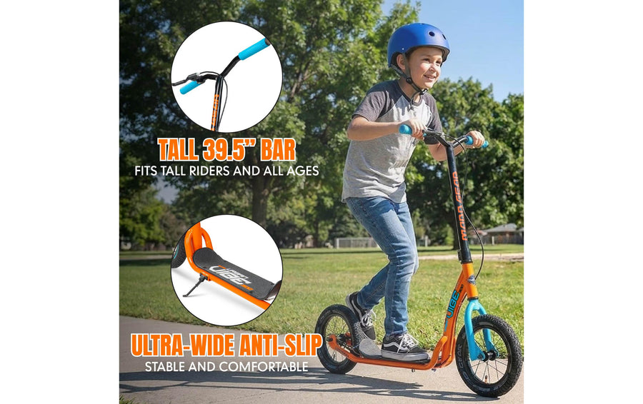 Madd Gear Metro Urban Glide 300 mit Lufträdern Stahl Orange Blau