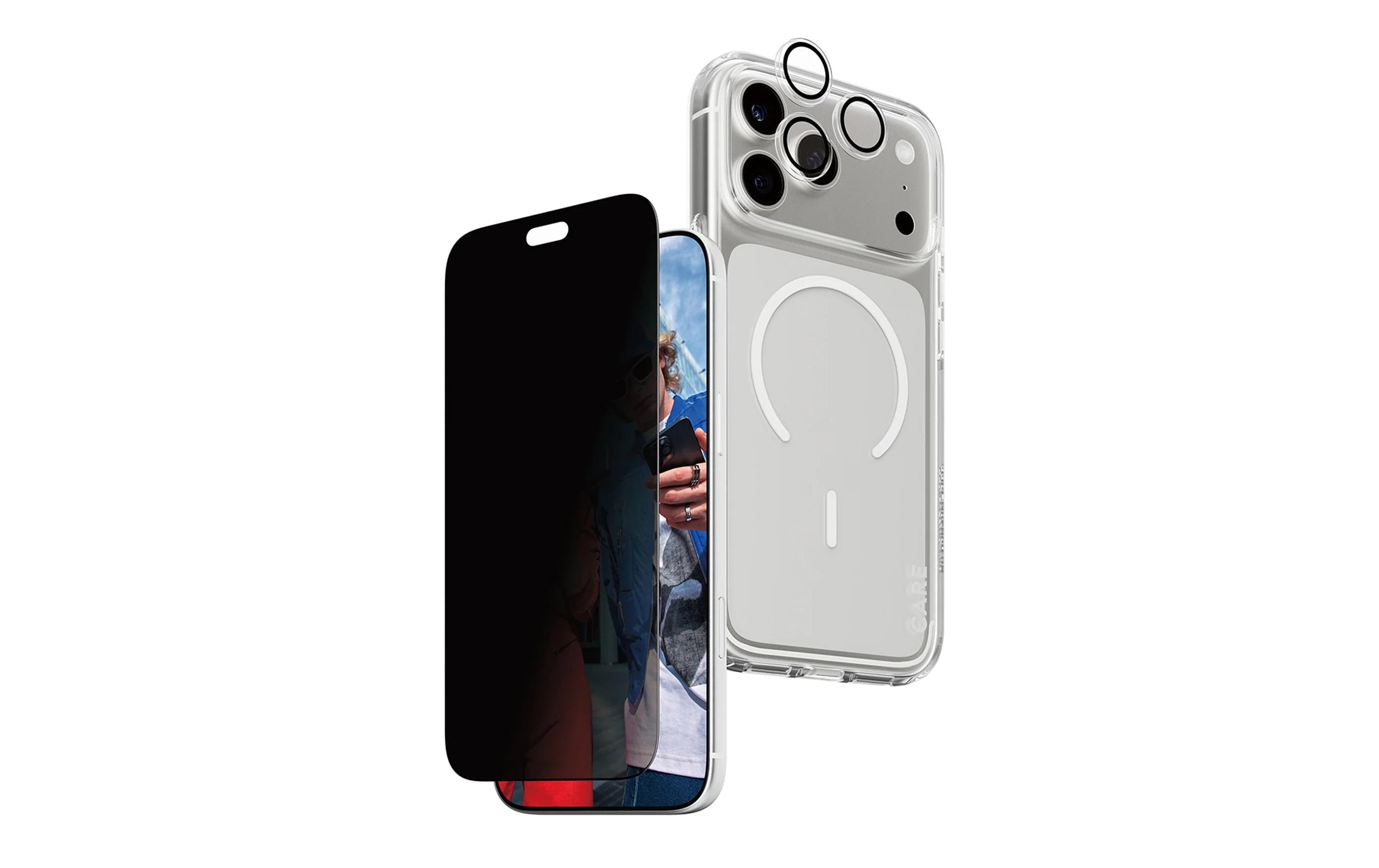 CARE iPhone 18 Pro Blickschutzfilter, 3-in-1