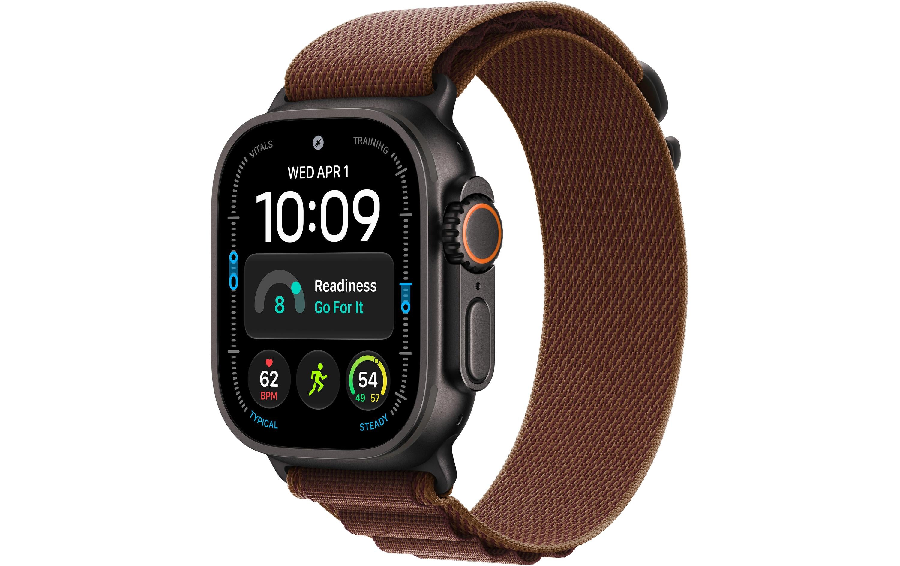 Apple Watch Ultra 4 Black Titanium Burgundy Alpine Loop M