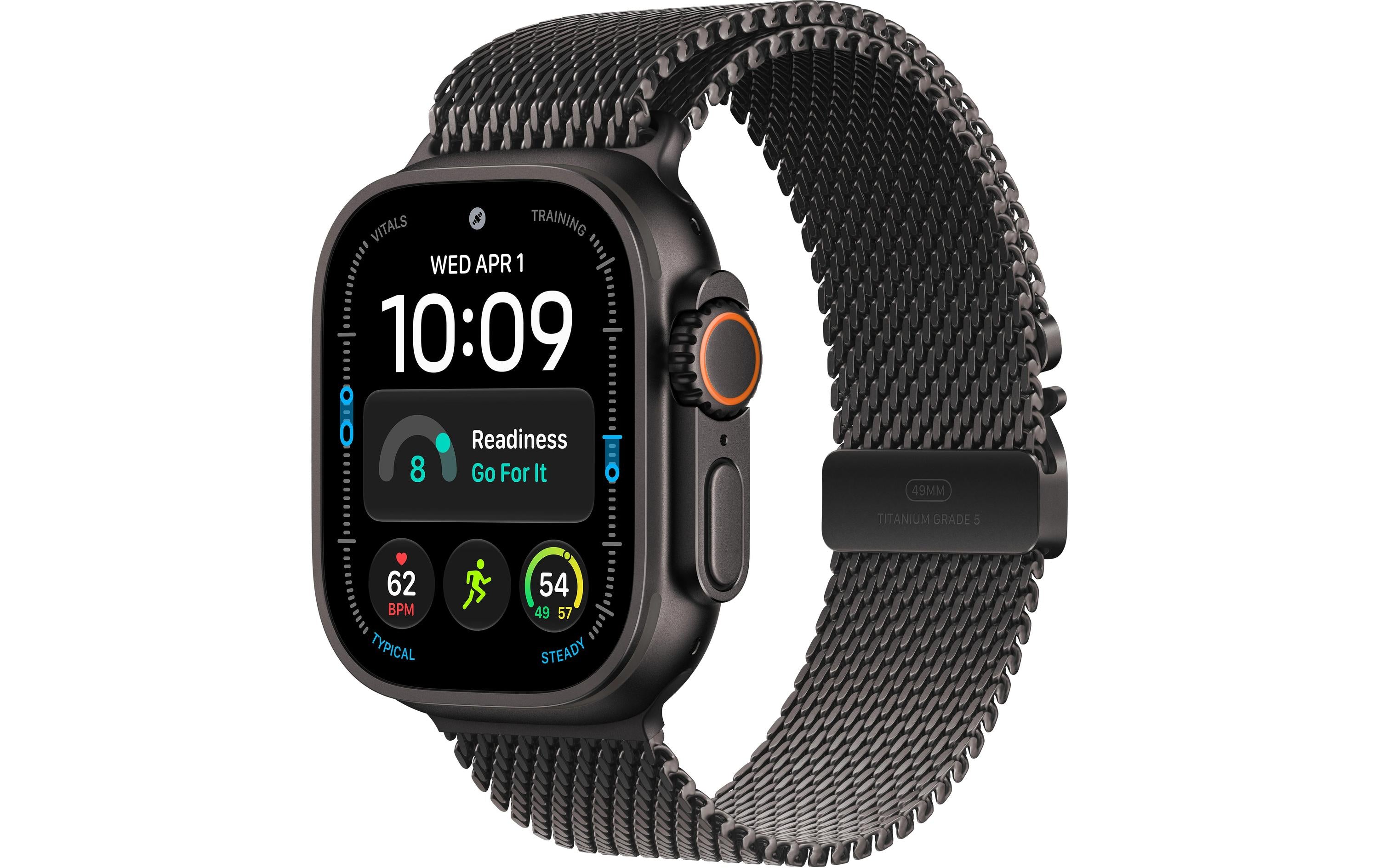 Apple Watch Ultra 4 Black Titanium Milanese Loop S
