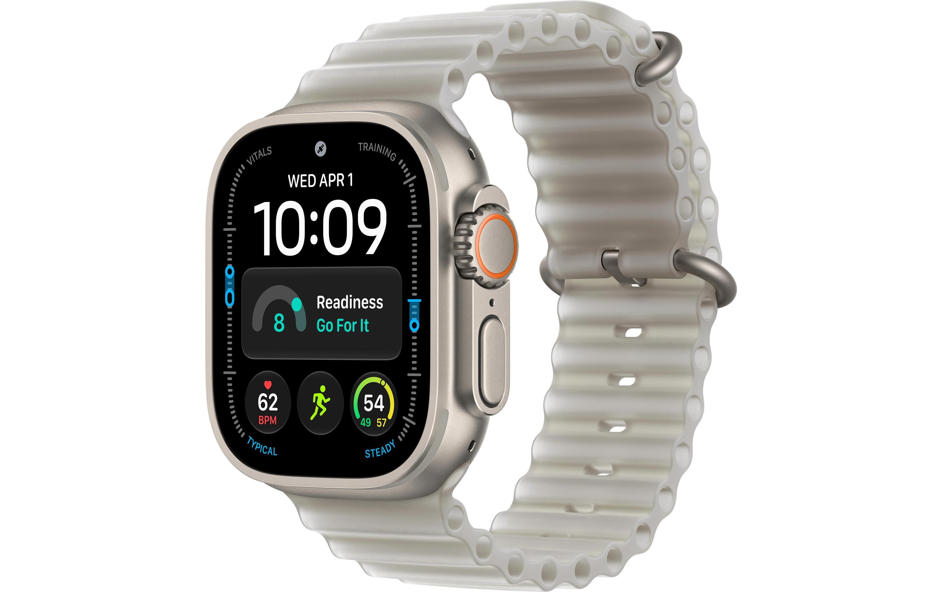 Apple Watch Ultra 4 Natural Titanium Grey Ocean Band