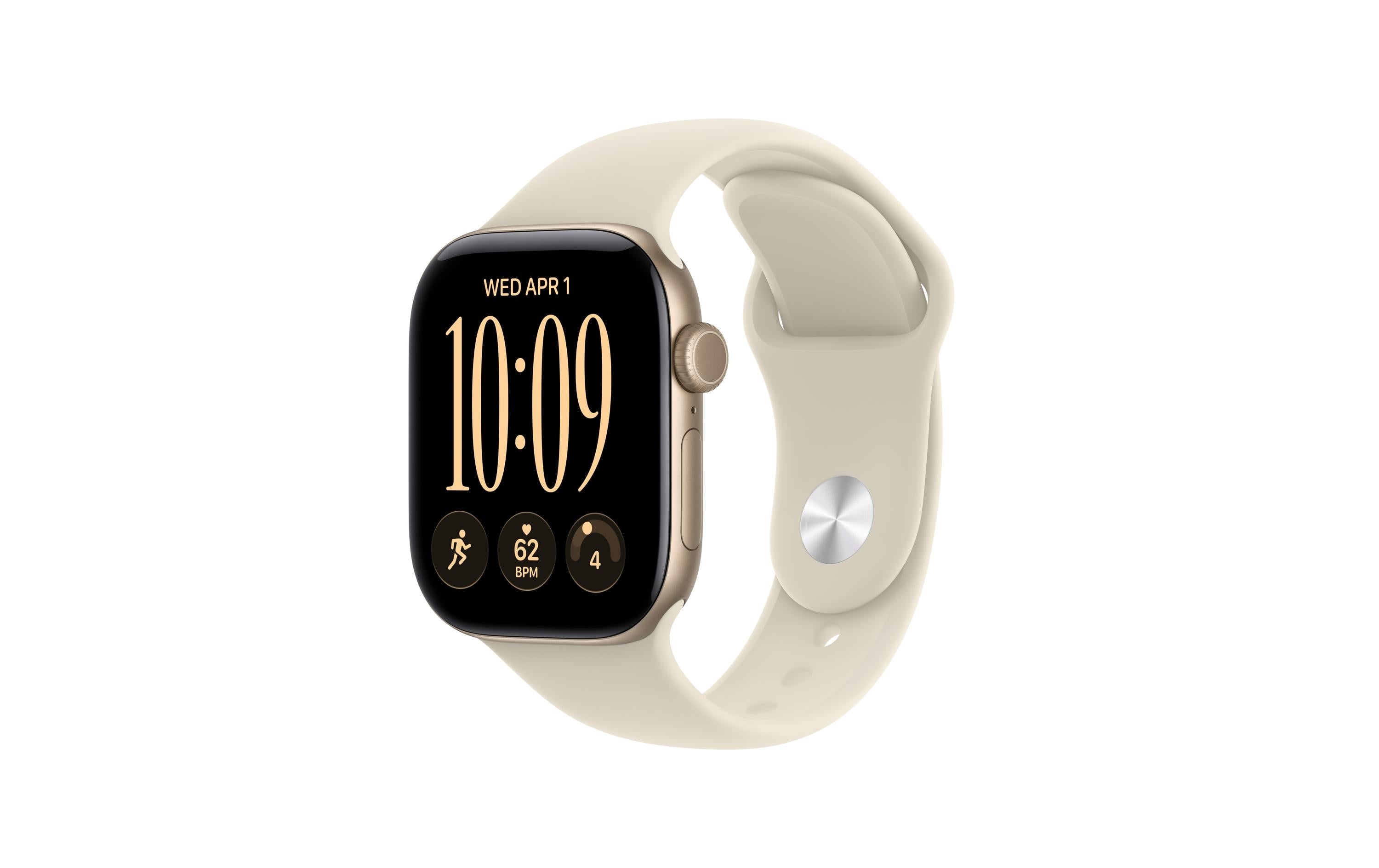 Apple Watch S12 42 mm CEL Gold Aluminium, Sand Sportband S/M