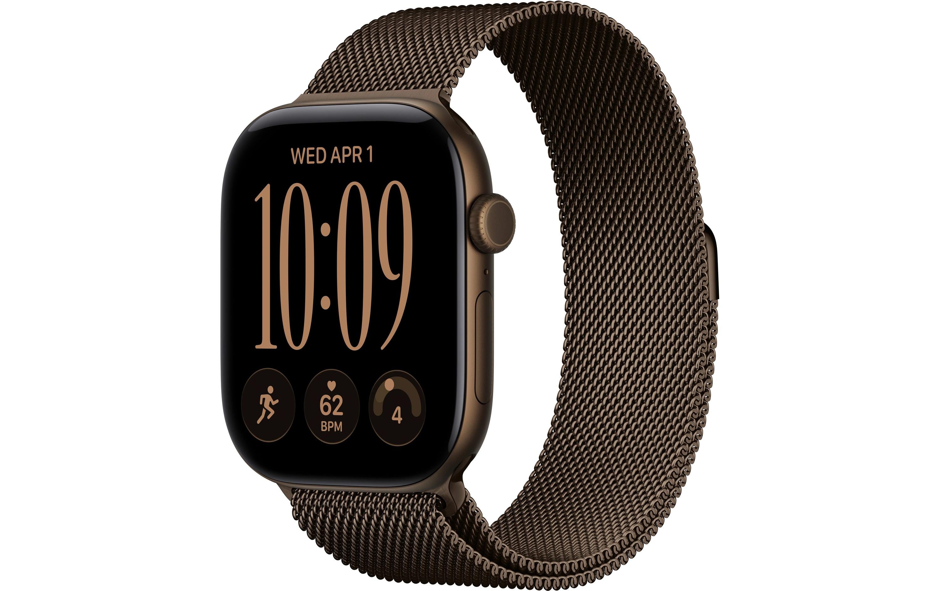 Apple Watch S12 46 mm CEL Bronze Aluminium, Bronze Milanese S/M