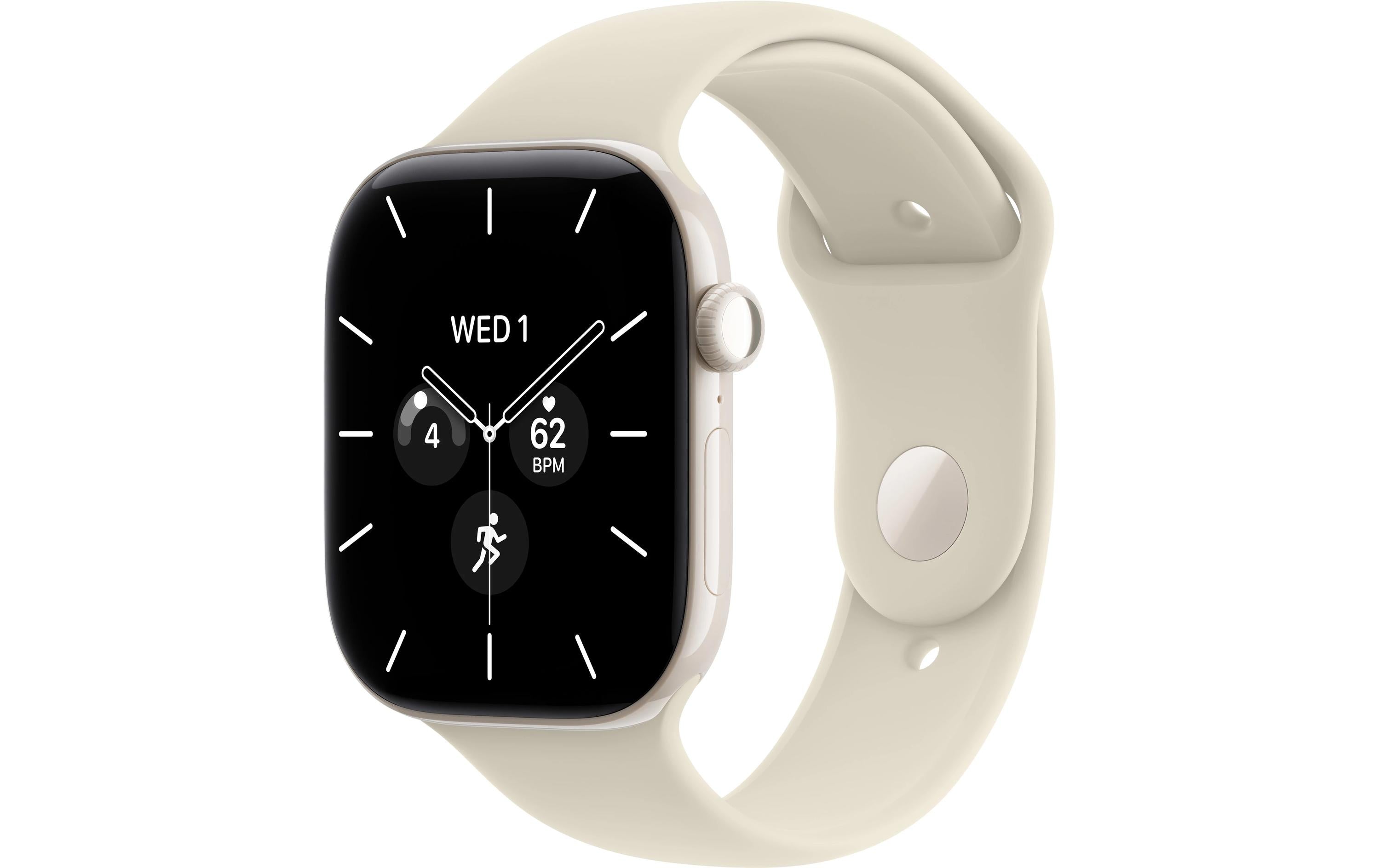 Apple Watch S12 46 mm CEL White Ceramic, Sand Sportband M/L