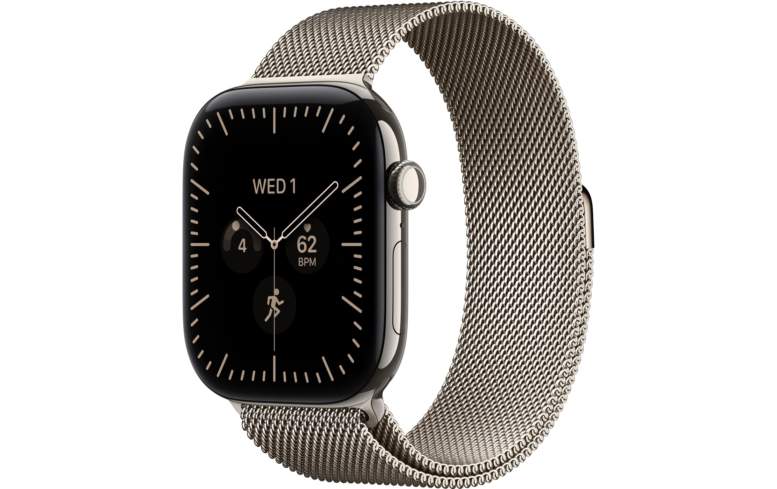 Apple Watch S12 46 mm CEL Natural Titanium, Milanese Loop S/M