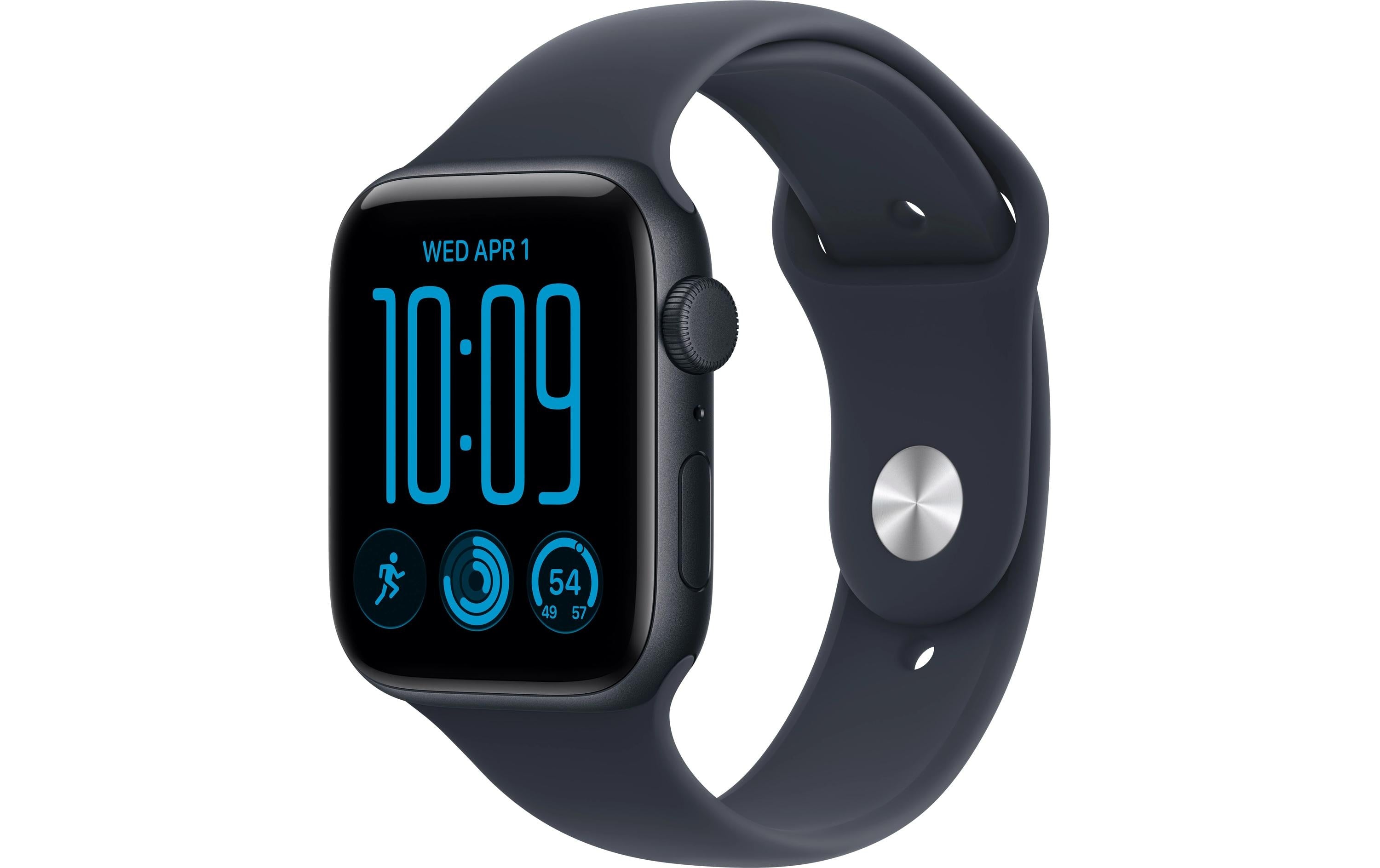 Apple Watch SE 3 44 mm GPS Midnight Aluminium, Blue Sportband S/M