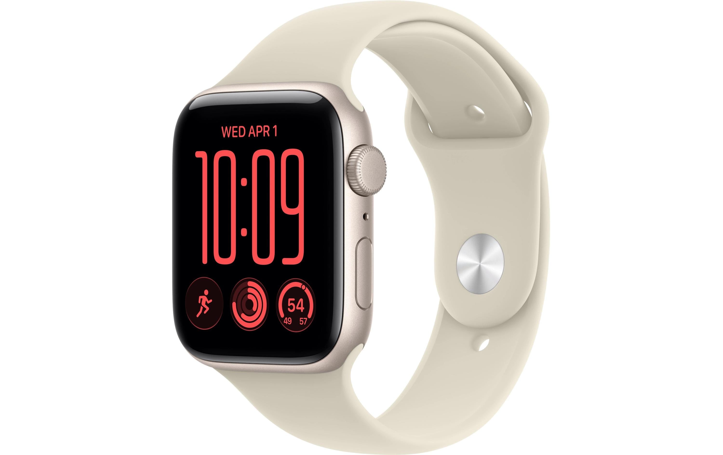 Apple Watch SE 3 44 mm GPS Starlight Aluminium, Sand Sportband S/M