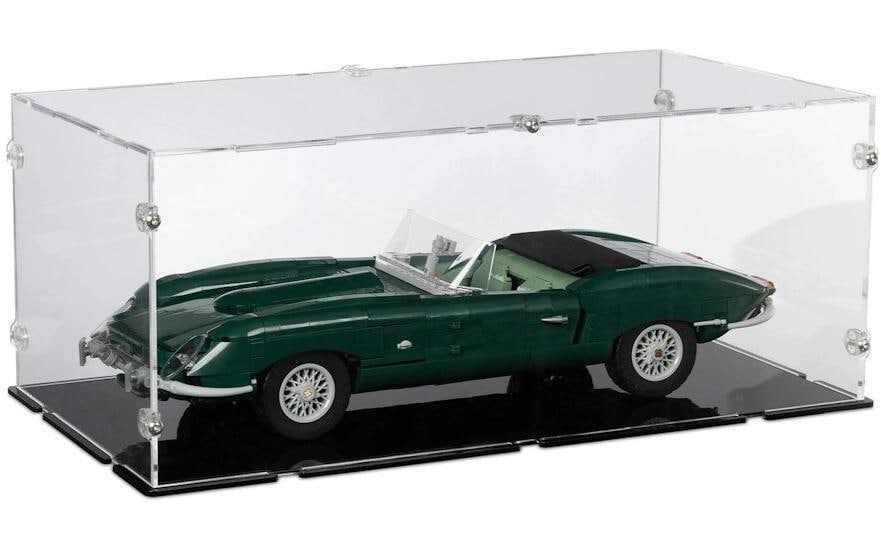 iDisplayit Acryl-Display für LEGO® 11381 Jaguar E-Type (Mit schwarzem Boden) - Foto 1 (Alltron XXL3 ID 432156125)