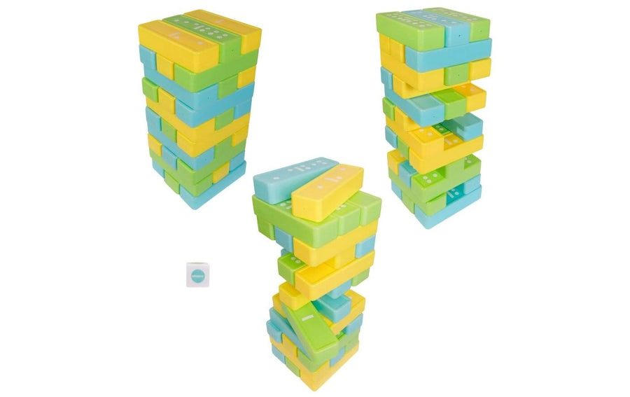 alldoro XXL 2 in 1 Set – Wackelturm & Domino XXL, 2 in 1 Set