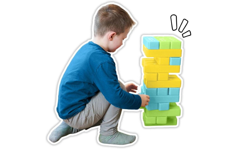 alldoro XXL 2 in 1 Set – Wackelturm & Domino XXL, 2 in 1 Set