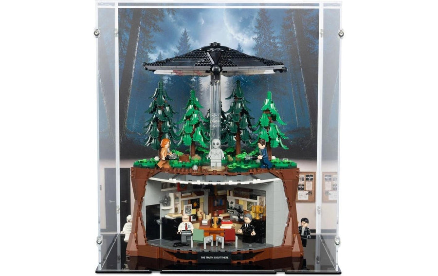 iDisplayit Acryl-Display für LEGO® 21369 The X-Files (Mit Hintergrundbild & schwarzem Boden) - Foto 4 (Alltron XXL3 ID 432156870)