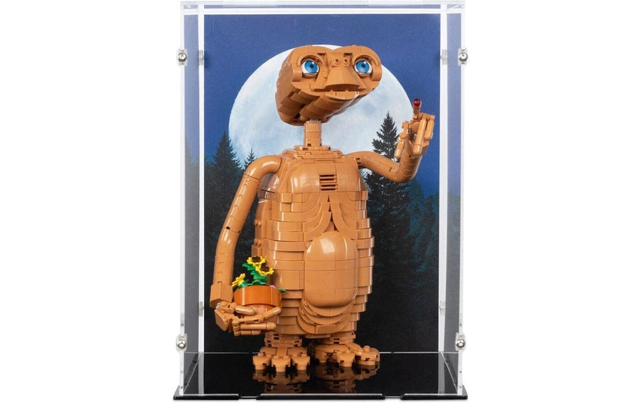 iDisplayit Acryl-Display für LEGO 21370 E.T. (Mit Hintergrundbild & schwarzem Boden) - Foto 3 (Alltron XXL3 ID 432156929)