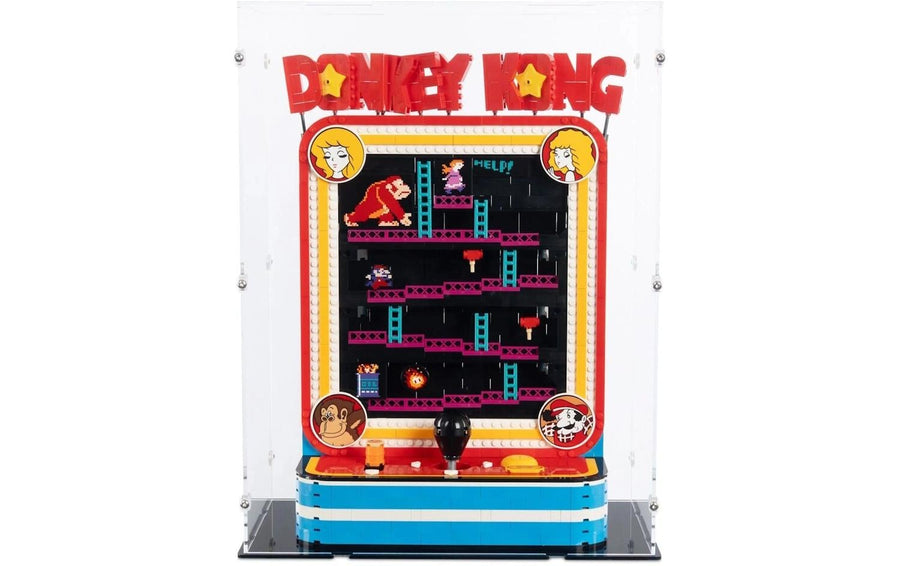 iDisplayit Acryl-Display für LEGO® 72051 Donkey Kong Arcade (Mit schwarzem Boden) - Foto 2 (Alltron XXL3 ID 432156948)