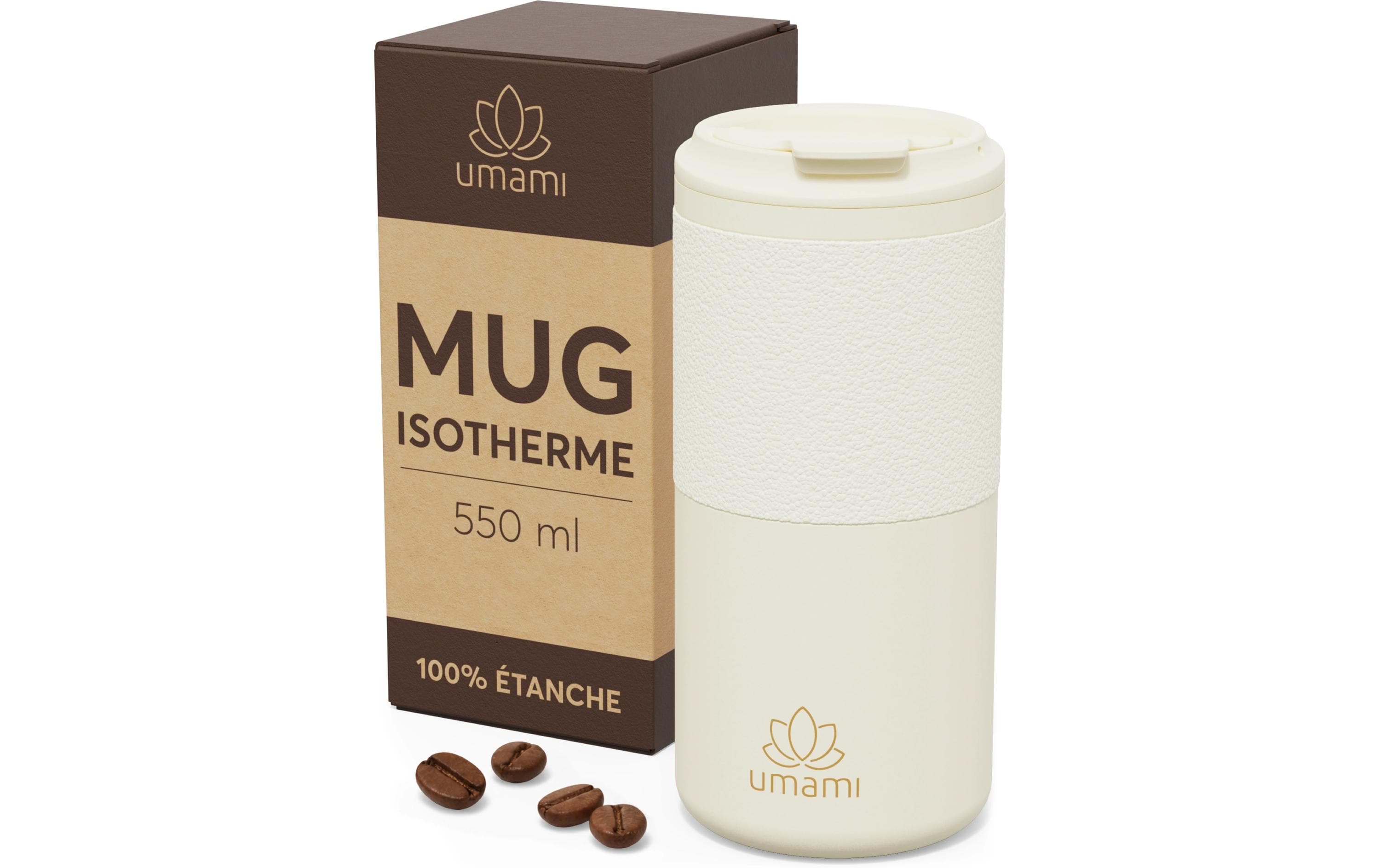 Umami Thermobecher Creme 550 ml 550 ml, Cream