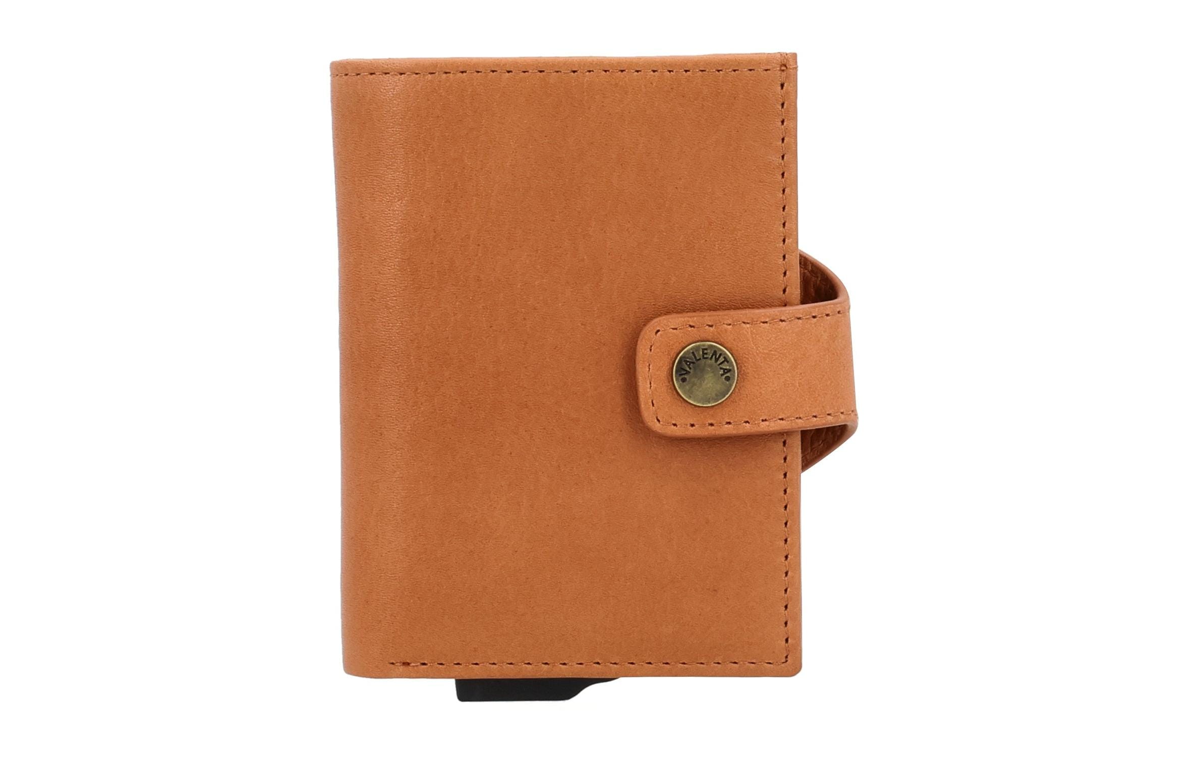 Valenta Card Case Plus Wallet Luxe Echtleder Aluminium