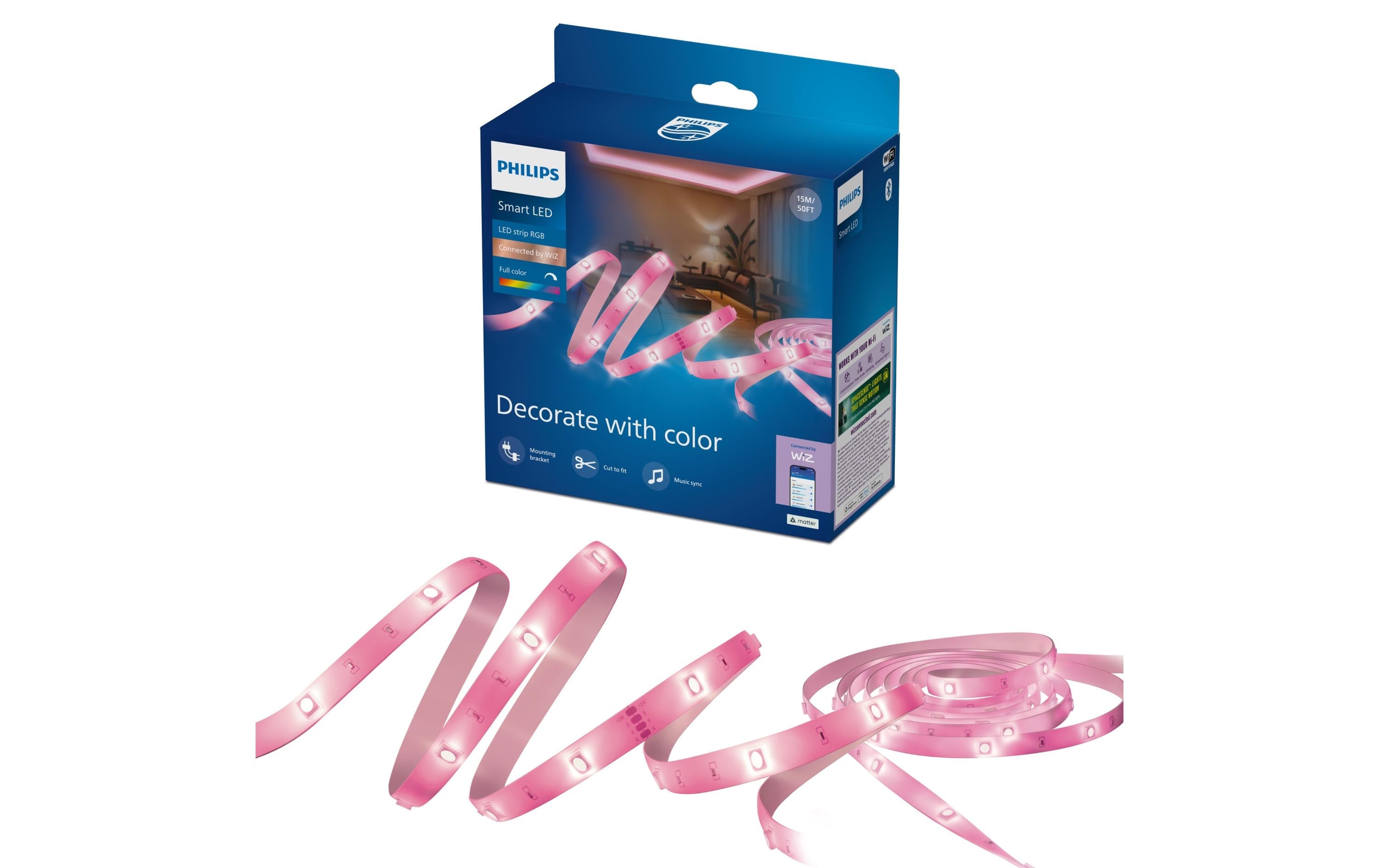 Philips Lightstrip RGB 15m Type-C Weiss