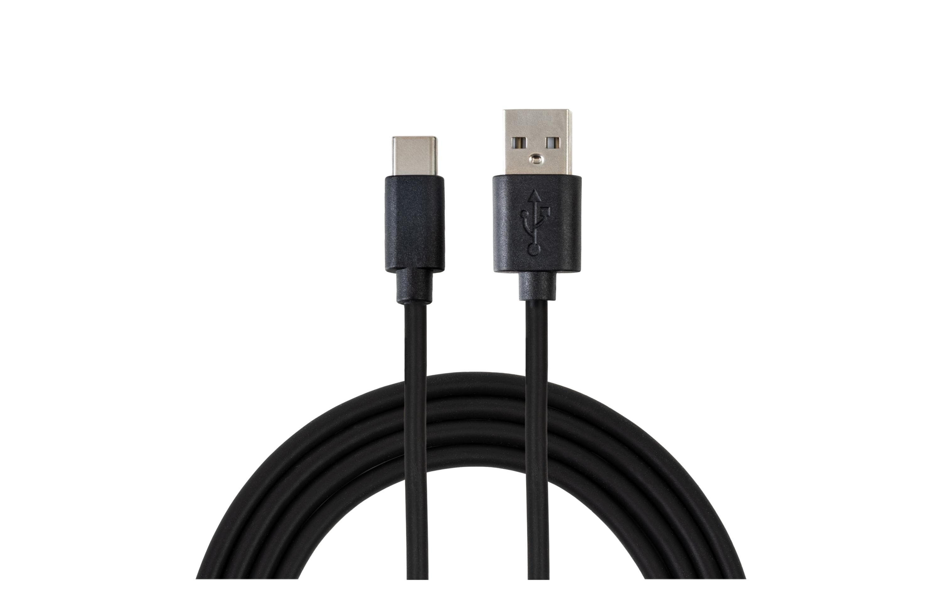 Nize USB 2.0-Kabel USB-A - USB-C 1.5 m, Schwarz, 3 Stück