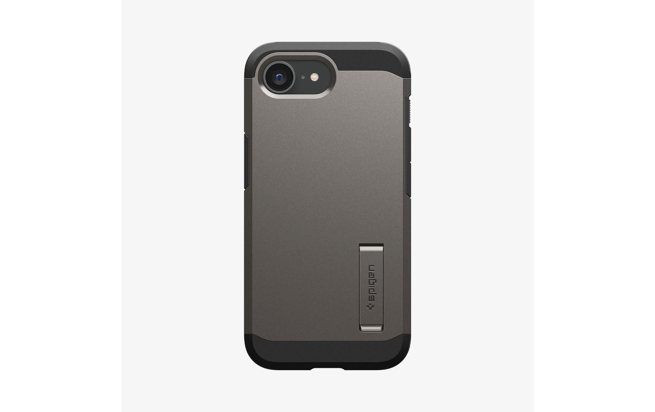 Spigen Tough Armor Mag Schwarz, mit MagSafe und Ständer