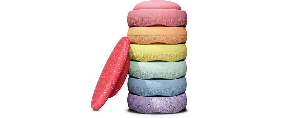 Stapelstein Stapelstein Winter Special Rainbow Set pastel