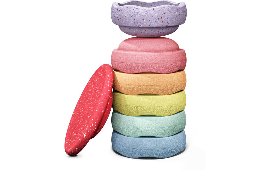 Stapelstein Stapelstein Winter Special Rainbow Set pastel