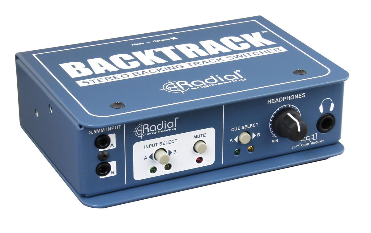 Radial BackTrack Stereo-Audioumschalter Stahl Blau