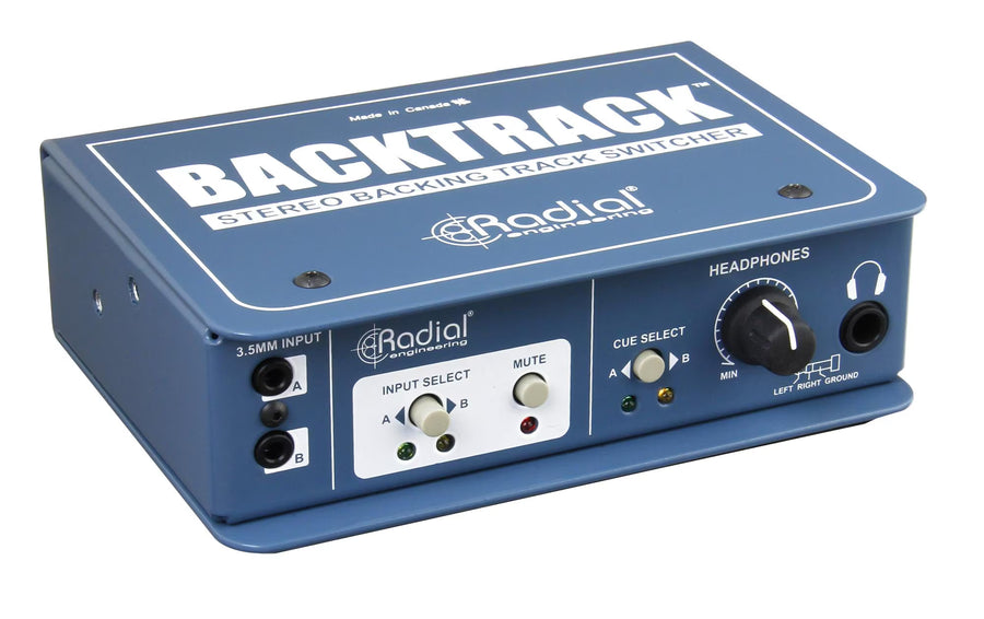 Radial BackTrack Stereo-Audioumschalter Stahl Blau